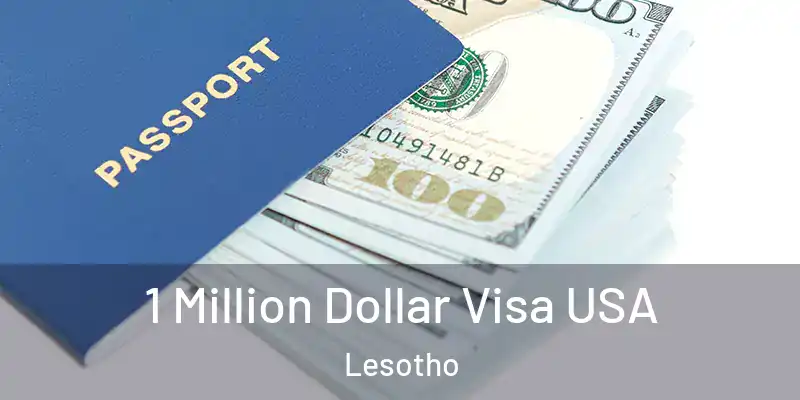 1 Million Dollar Visa USA Lesotho