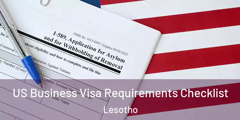 US Business Visa Requirements Checklist Lesotho